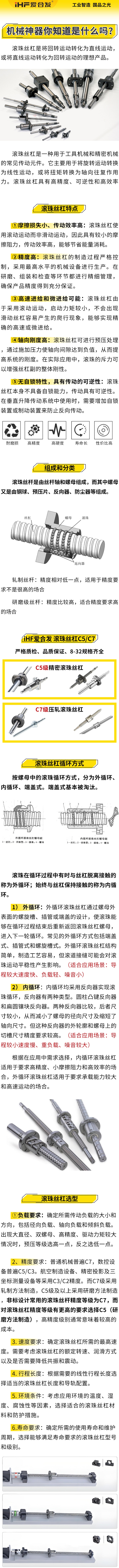 愛合發(fā)：機(jī)械神神器，滾珠絲杠循環(huán)方式